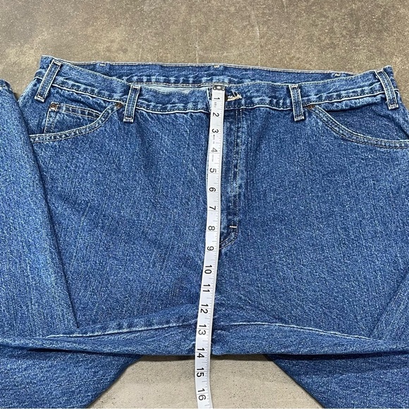 Dickies Carpenter Jeans Men’s 38x32 Blue Denim Workwear Y2K Relaxed Fit Utility - Picture 8 of 8